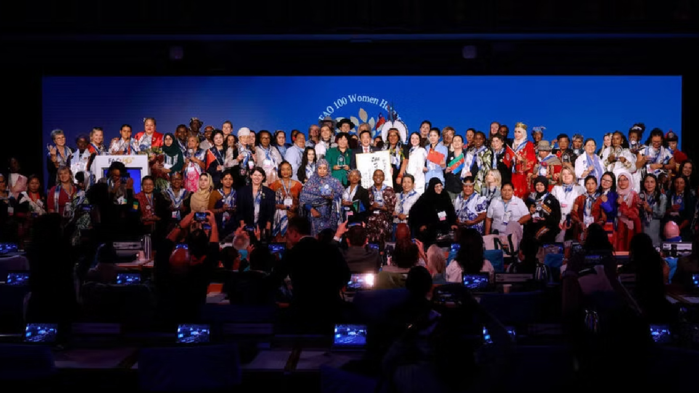 El encuentro para la entrega de reconocimiento por parte de la FAO.